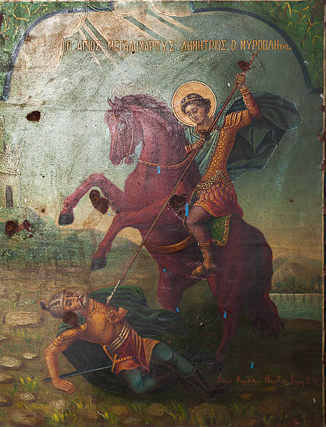 istock Hand Made Byzantine Icons 499568809