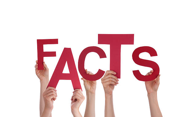 Hands Holding Fact stock photo