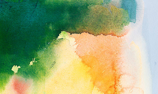 istock Abstract painted yellow and green  art backgrounds. 499569725