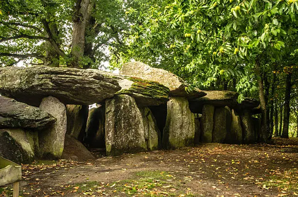 La Roche-aux-Fées is a Megalith in the commune of Essé in the Ille-et-Vilaine in Brittany. It is a great attraction for holidaymakers staying in the region.