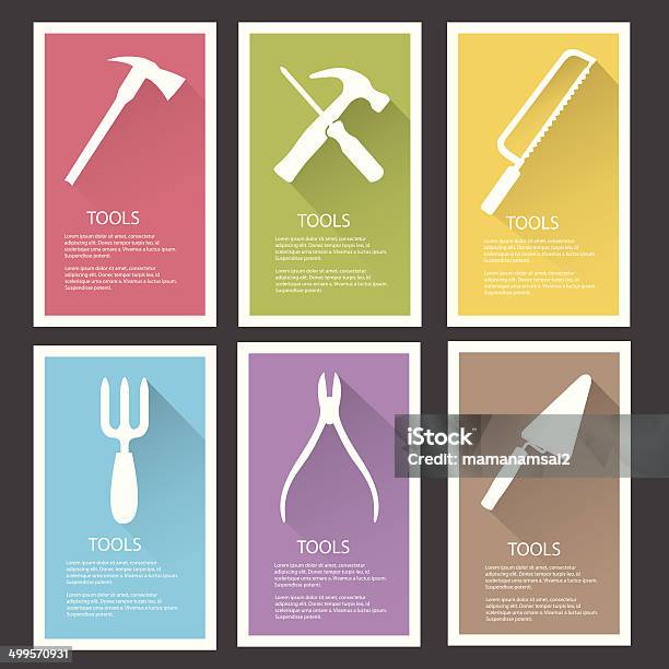 Tools Bannersvector Stock Illustration - Download Image Now - Abstract, Adjustable, Backgrounds