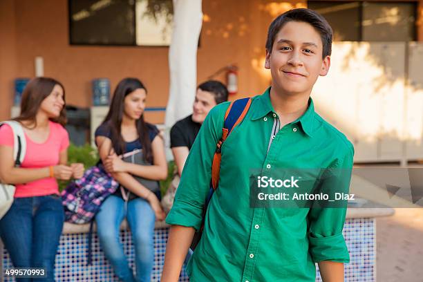 Handsome High School Student Stock Photo - Download Image Now - Latin American and Hispanic Ethnicity, Teenager, Teenage Boys