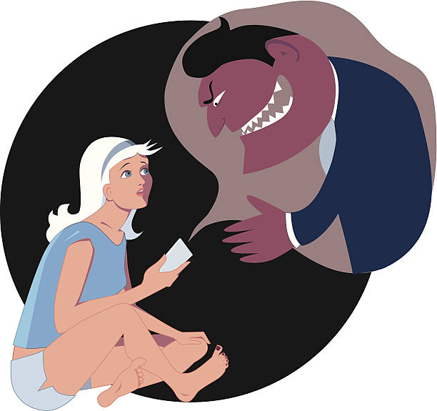 온라인 predator - paedophilia stock illustrations