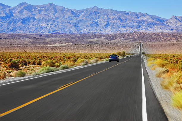 istock The blue car was going at high speed 499572269