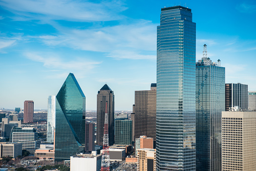 Dallas skyline with Reunion tower