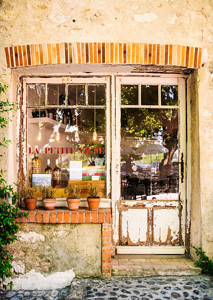 St. Paul de vence, France - June 4, 2014: La Petite Vigne is a small shop located in the village of St. Paul de vence in the south of France.