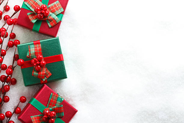 istock Christmas Presents in Snow 499573532