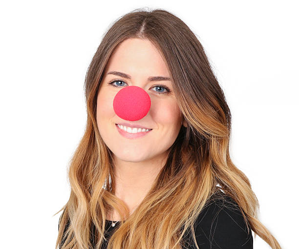 istock Women posing for Red Nose Day 499575540