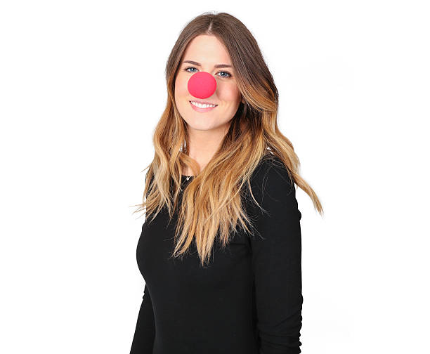 istock Women posing for Red Nose Day 499575548
