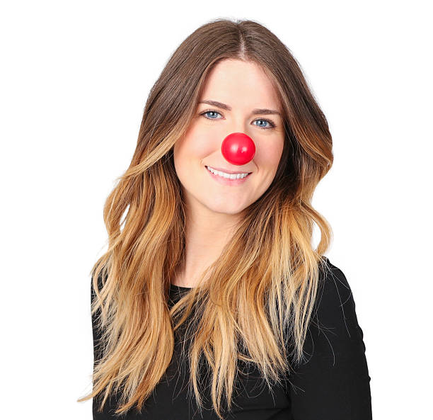 istock Women posing for Red Nose Day 499575552
