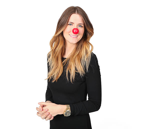 istock Women posing for Red Nose Day 499575568