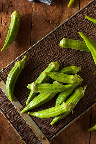 istock Fresh Green Organic Okra 499577320