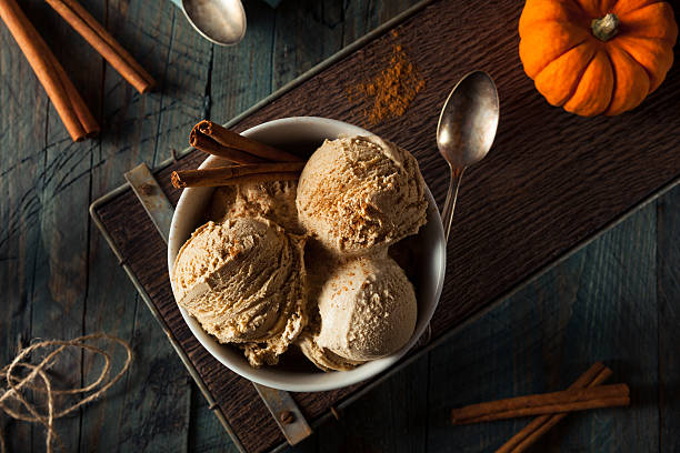 istock Homemade Pumpkin Pie Ice Cream 499577906