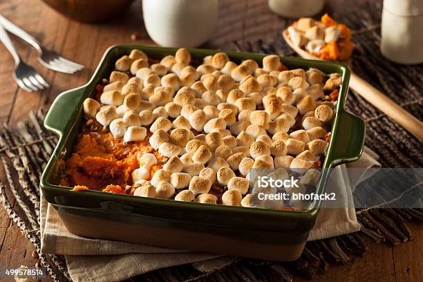 Homemade Sweet Potato Casserole Stock Photo - Download Image Now - Sweet Potato, Casserole, Thanksgiving - Holiday
