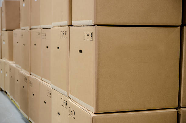 istock Pile of carton boxes ready to ship 499578568