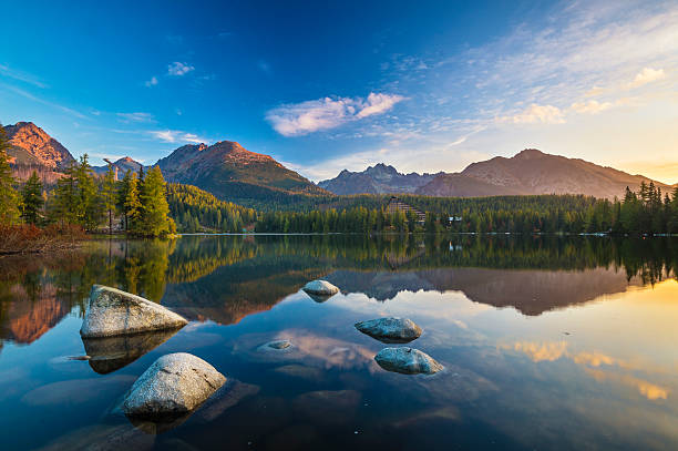 istock Tatra lake Strbske Pleso, Slovakia 499578736