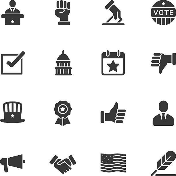 ilustrações, clipart, desenhos animados e ícones de política ícones-normal - computer icon symbol black pen