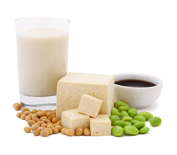 productos concepto de soja - soybean merchandise soy milk milk fotografías e imágenes de stock