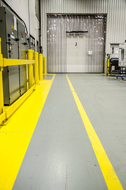 istock Protection pathway in a manufacturing plant 499579746
