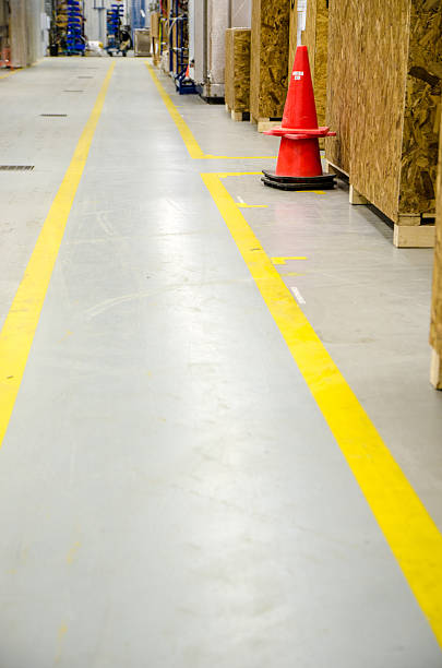 istock Protection pathway in a manufacturing plant 499579878