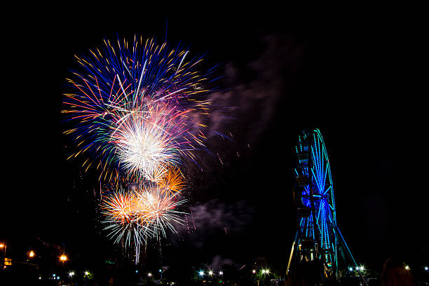 istock Fireworks at Norfolk Harborfest 2014 499580204