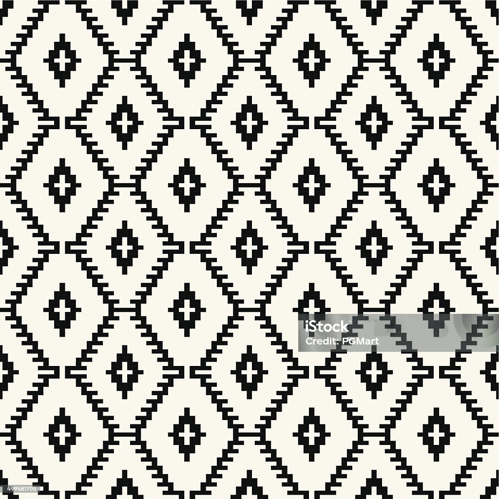 Модные Трусики-шорты с низкой талией Черный и белый pixel Бесшовный узор - Векторная графика Пиксельный роялти-фри