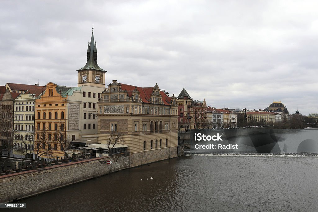 Smetanovo embankment View of Smetanovo embankment in Prague, Czech republic Architecture Stock Photo