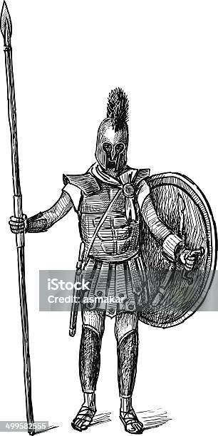 Ancient Greek Warrior Stock Illustration - Download Image Now - Greek Mythology, Adult, Adults Only