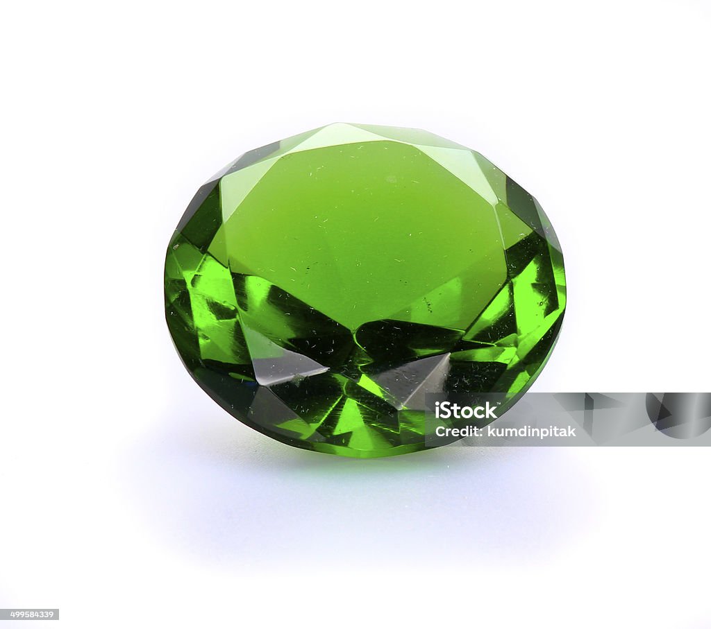 Green Gem stone Diamond - Gemstone Stock Photo