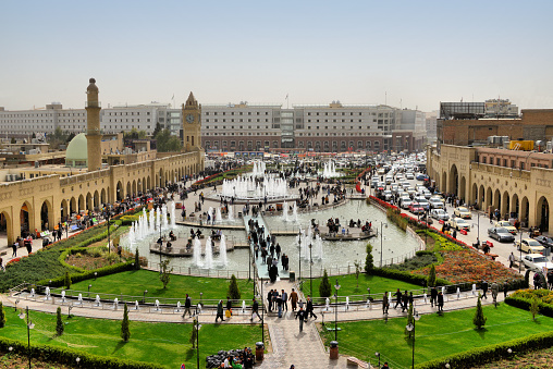Erbil, de Kurdistán, el Irak: Plaza principal, Shar Park photo