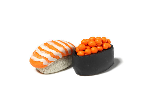 miniature sushi model from japanese clay
