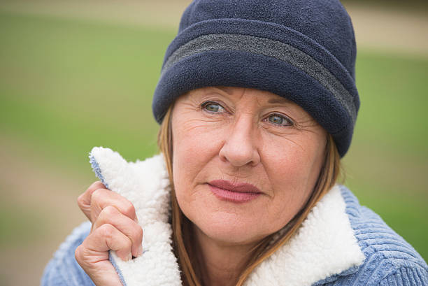 istock Confident senior woman warm autumn clothes 499595846