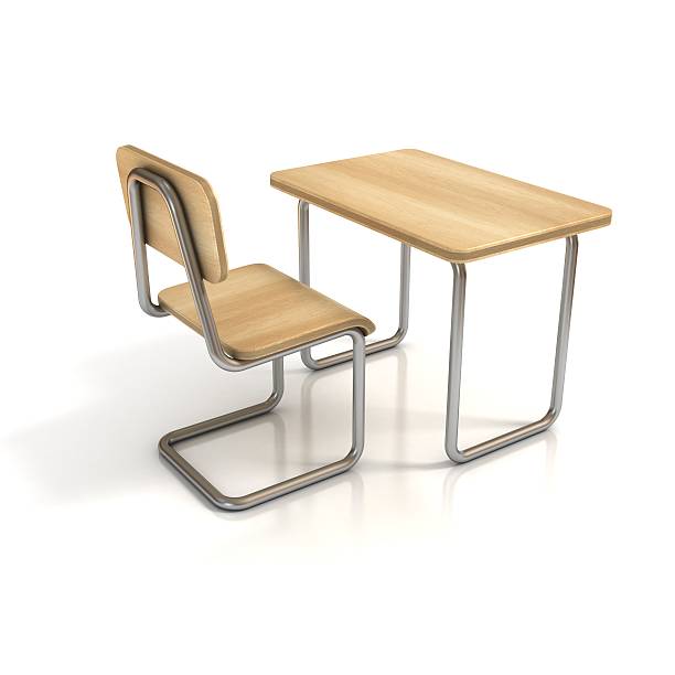 istock school desk and chair on white background 499597461