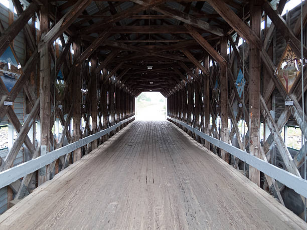 istock Inside view of a covered bridge, Quebec, Canada 499597735