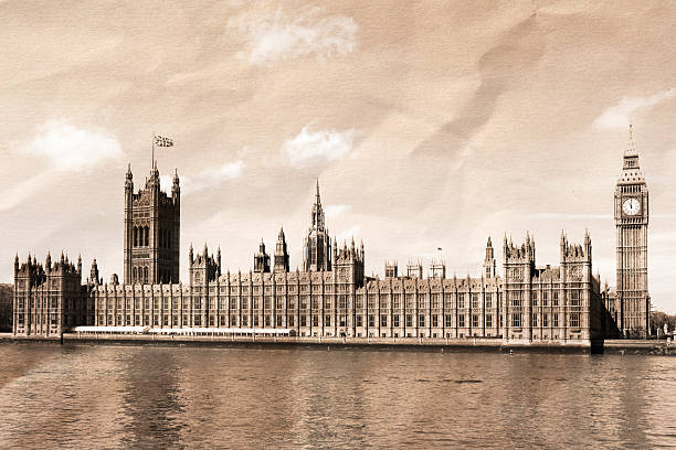 istock Vintage view of London 499598271