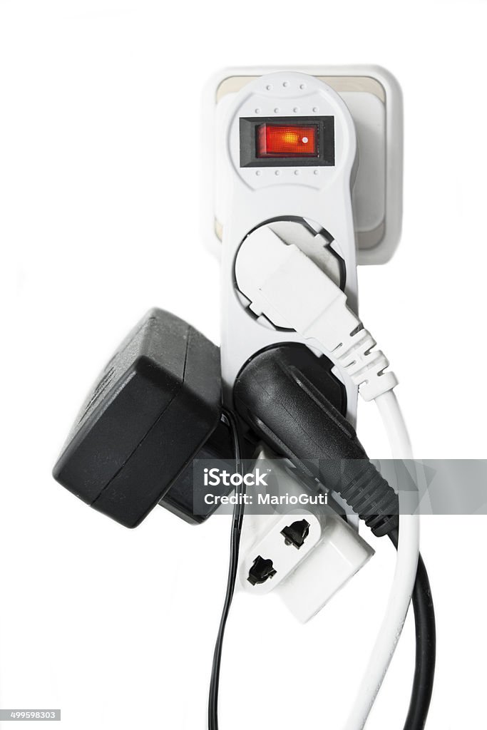 Electricidad conectores macho - Foto de stock de Enchufe libre de derechos