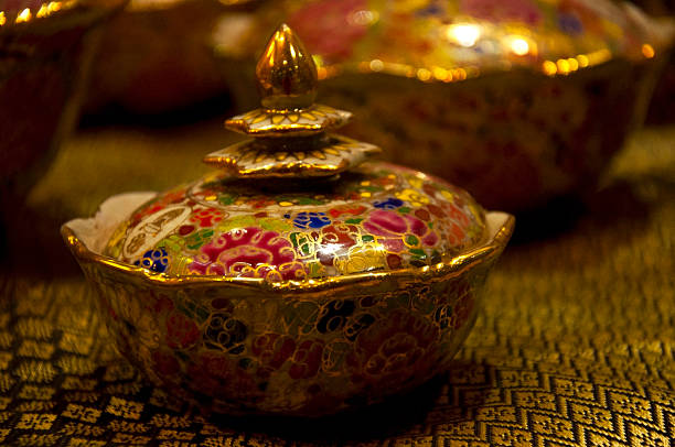 istock ancient tea set for sale in chiang mai, thailand 499598319