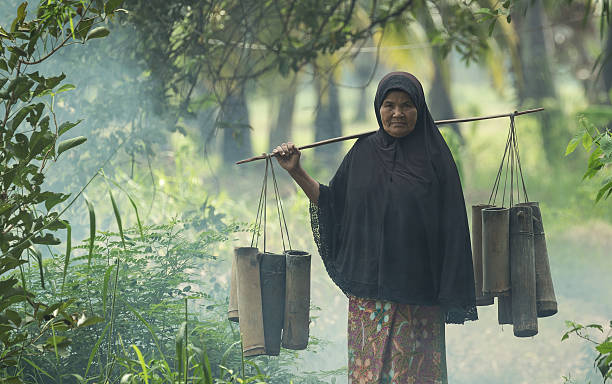 Old Thai woman muslim