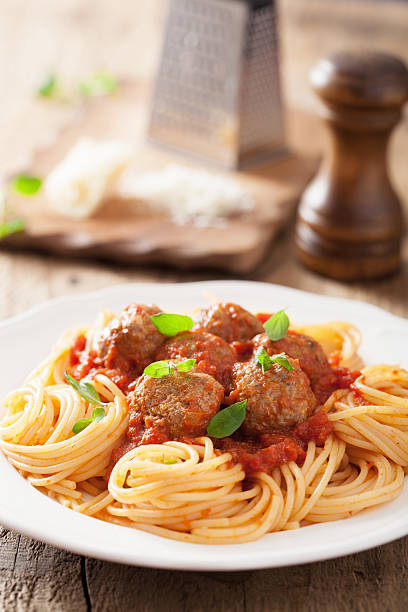 istock spaghetti with meatballs in tomato sauce 499598975