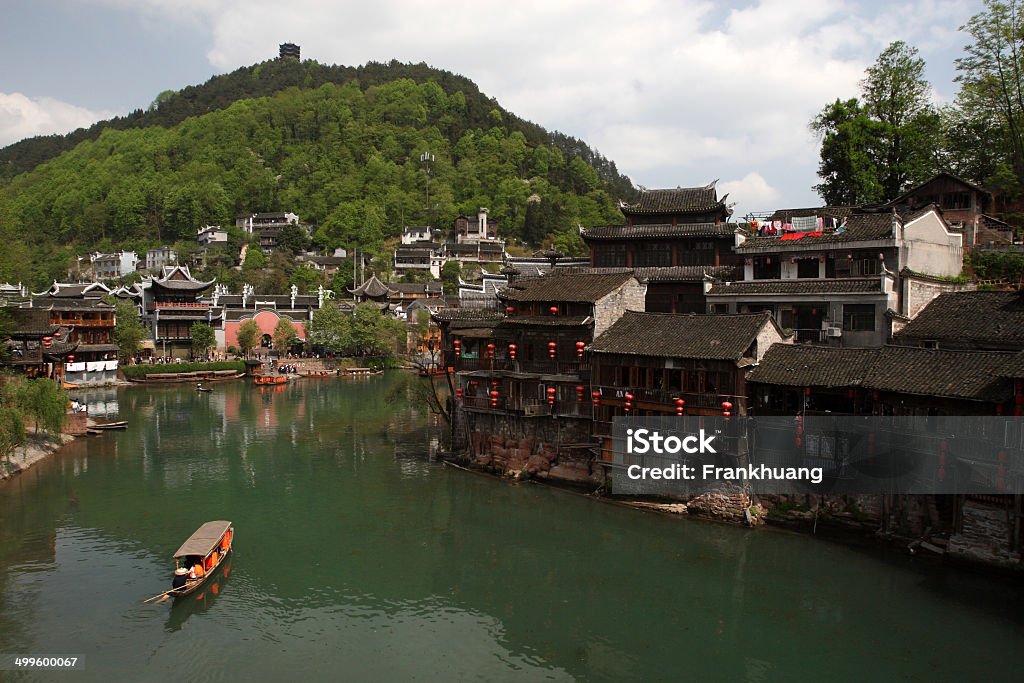 Riverside Old Town - Lizenzfrei Alt Stock-Foto