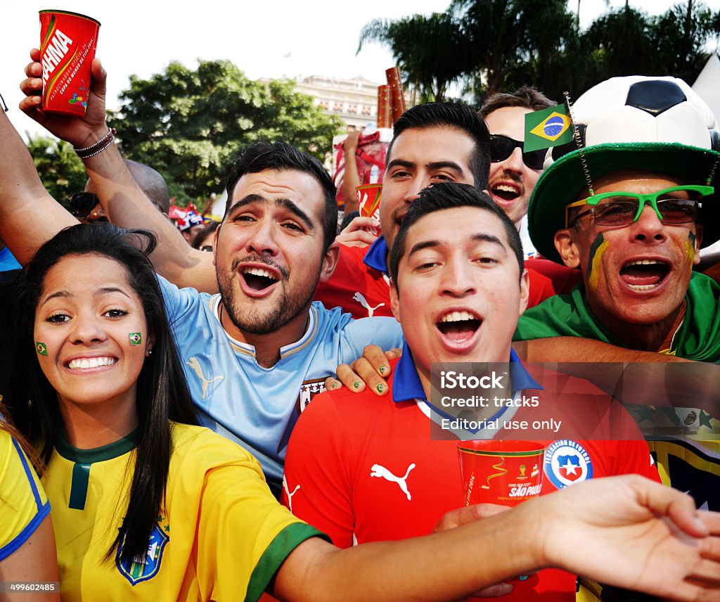 Les fans de la Coupe du monde - Photo de Fan libre de droits