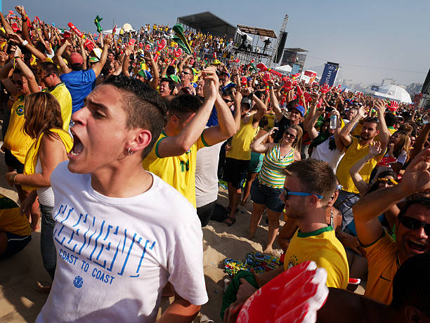 brasile 1, cile 0 - fifa world cup foto e immagini stock