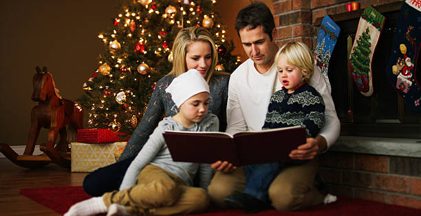 istock Reading a Christmas Story Together 499604414