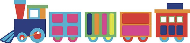 Vector illustration of Toy Train