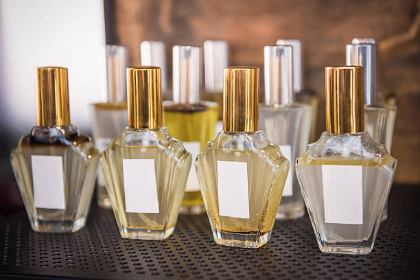 istock Perfume bottles in a shop 499604942