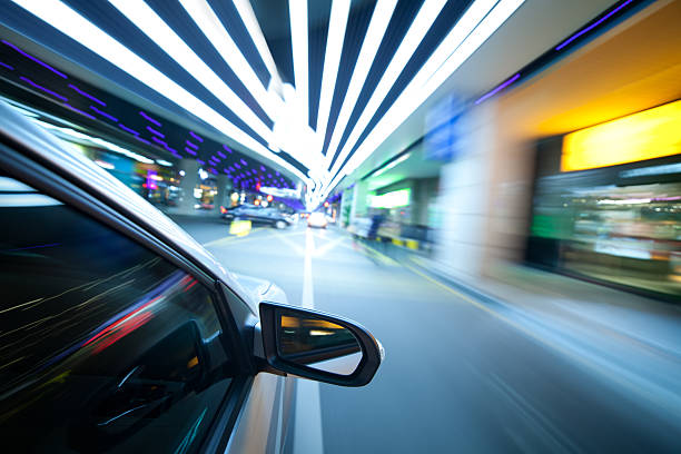 istock Speed driving at city street 499605140