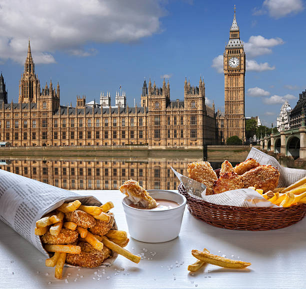 istock Fish and Chips against Big Ben in London, England 499607282