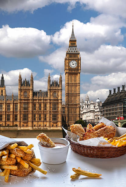 istock Fish and Chips against Big Ben in London, England 499607312