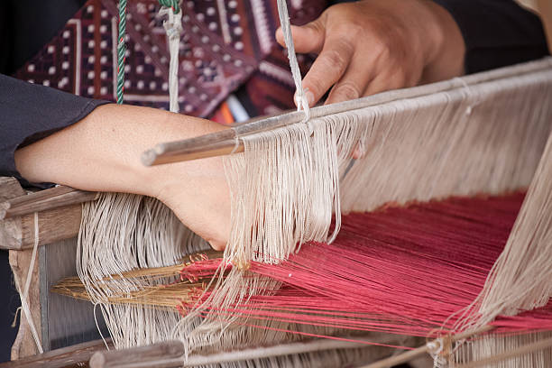 istock Process of weaving Thai Silk 499615673