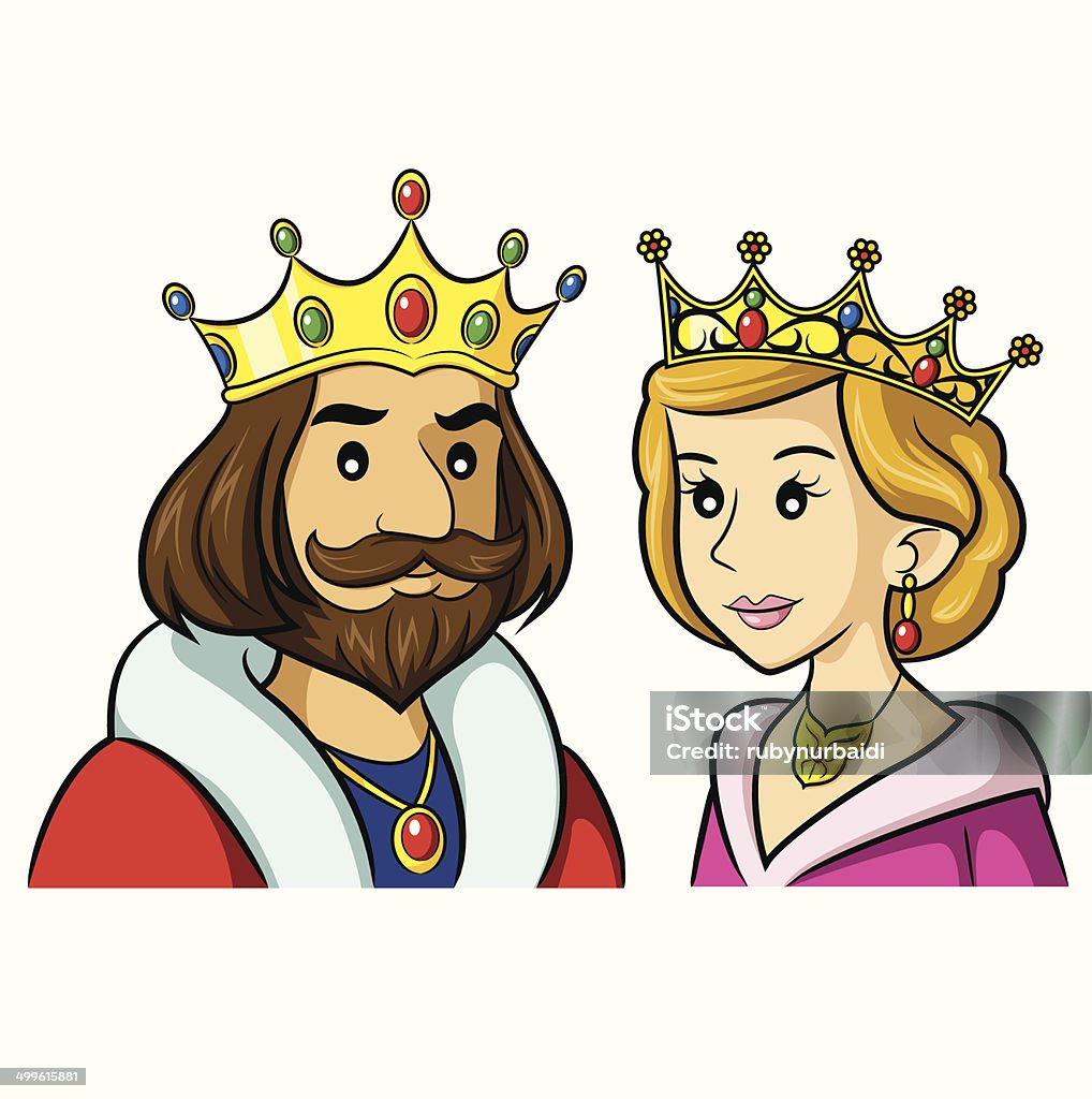 King Queen Cartoon Stock Illustration - Download Image Now - King ...